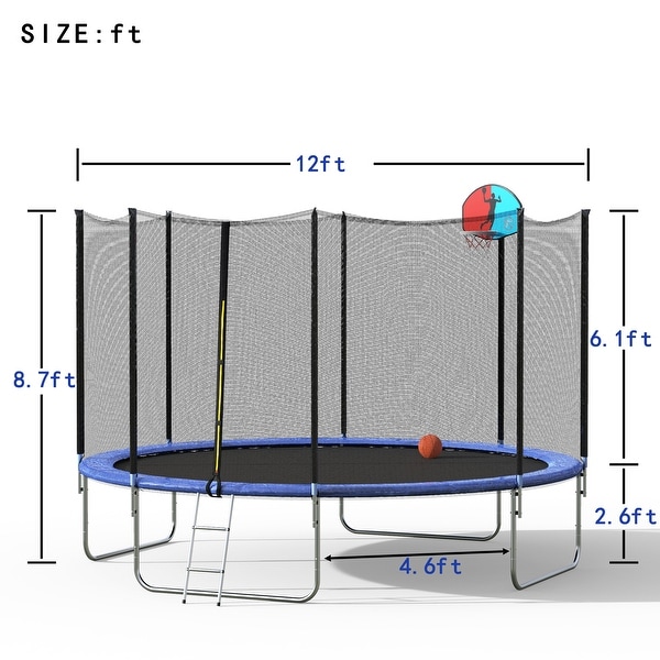 Medium size hotsell trampoline with net